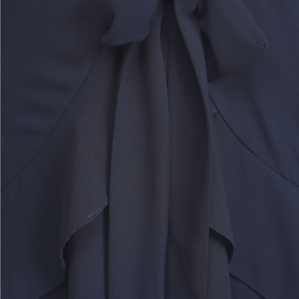 Lulu's Navy Blue V-Neck Ruffle Mini Dress - Picture 6 of 11